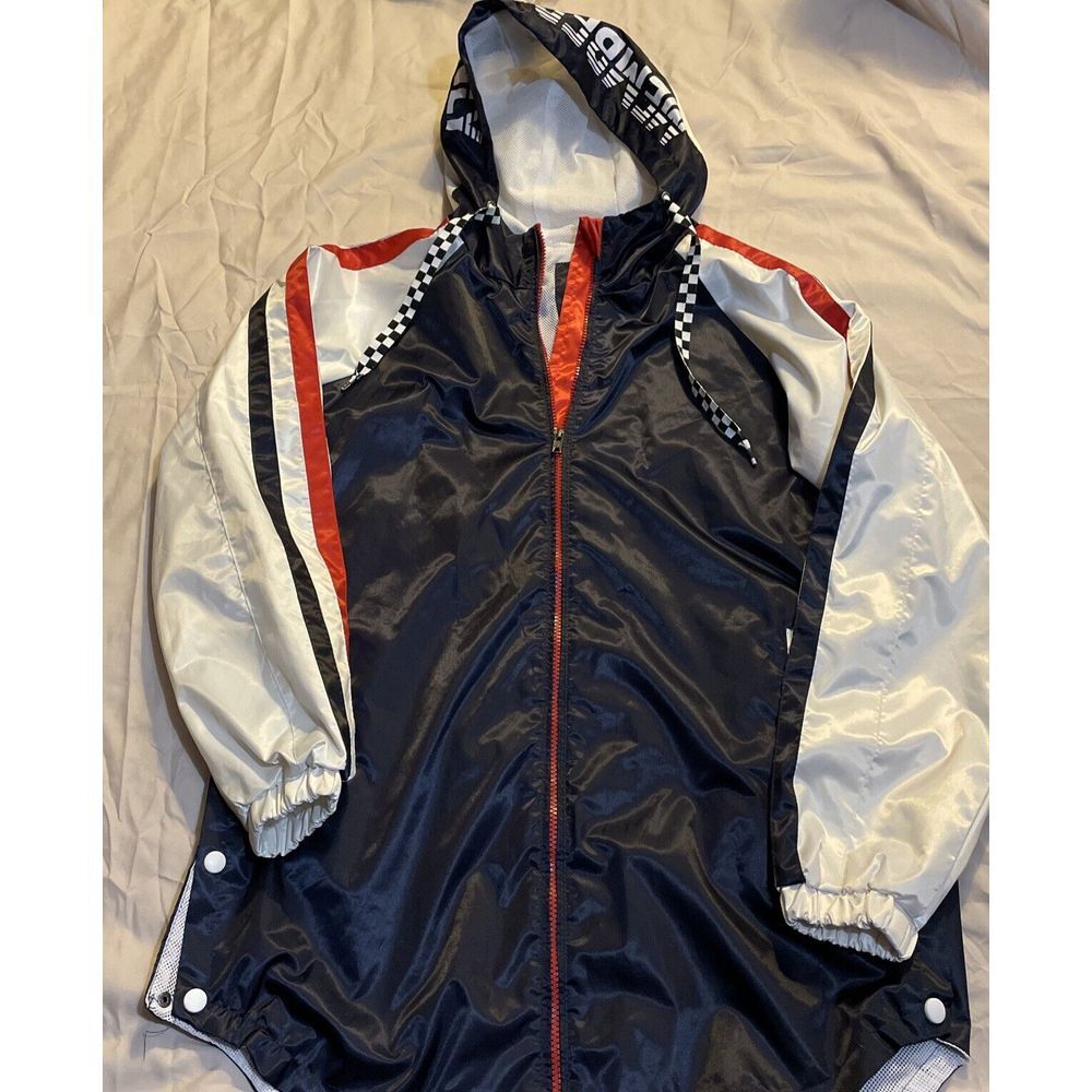 Vintage 90s Members Only Colorblock‎ Windbreaker Zip Hoodie Jacket Mens S